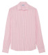 CODY - Chemise en lin imprimé rayé rose