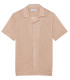 MAUPITI - Chemise manches courtes jersey lin crème