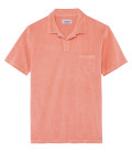 MITCH - Coral terry polo shirt
