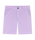 TEXAS - Bermuda chino uni slimfit lilas