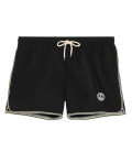 TOM - Short length plain black swim shorts