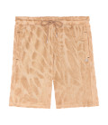 DAN - Jacquard terry cloth cream shorts