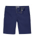 TEXAS - Navy cotton slim-fit bermuda