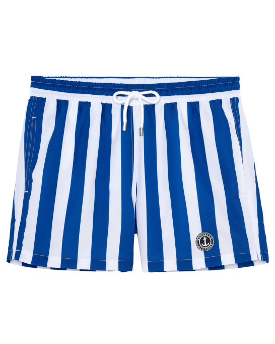 CALIFORNIA - Swim trunks in large royal stripes