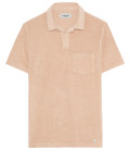 MITCH - Cream terry polo shirt