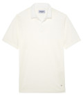 LUKE - Camisa polo em jersey de linho cru