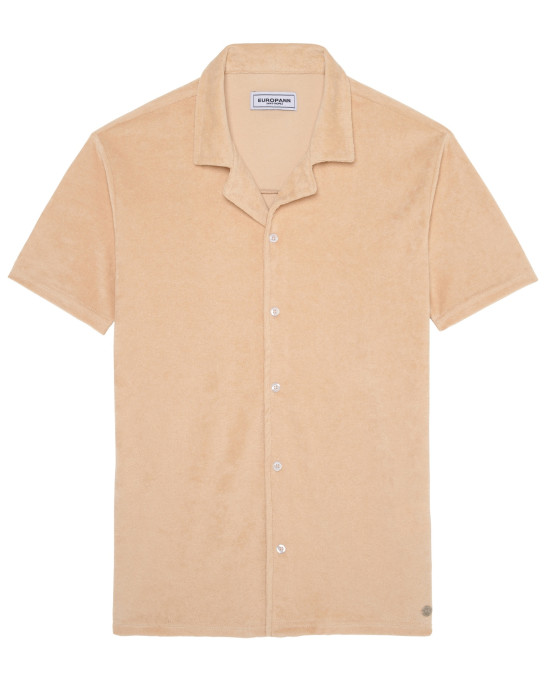 MIKA - Cream terry polo shirt