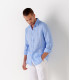 JONAS - Casual linen shirt, blue