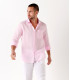 DIVA - Casual linen shirt, light pink