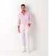 DIVA - Casual linen shirt, light pink