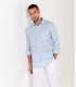 DIVA - Linen casual shirt, light blue