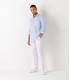 DIVA - Linen casual shirt, light blue