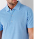 DARREN - Polo en coton piqué ciel