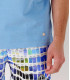DARREN - Sky blue piqué cotton polo shirt