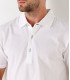 DARREN - Polo en coton piqué blanc