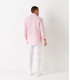CODY - Chemise en lin imprimé rayé rose