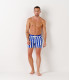 CALIFORNIA - Pantaloncini da bagno king size con stampa a righe larghe