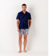 BULL - Jersey cotton slim-fit shirt marine