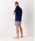 BULL - Jersey cotton slim-fit shirt marine