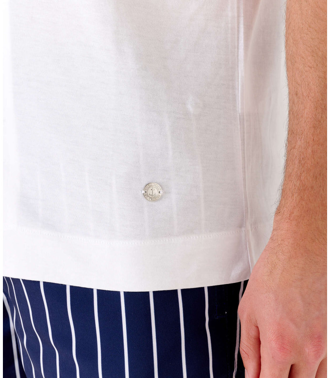 BULL - Jersey cotton slim-fit shirt White