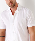 BULL - Jersey cotton slim-fit shirt White