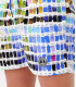 BORNEO - Pantone printed swim shorts, white