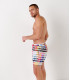 BORNEO - Pantone printed swim shorts, pink