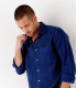 DIVA - Casual linen shirt, ink blue 