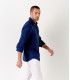 DIVA - Casual linen shirt, ink blue 