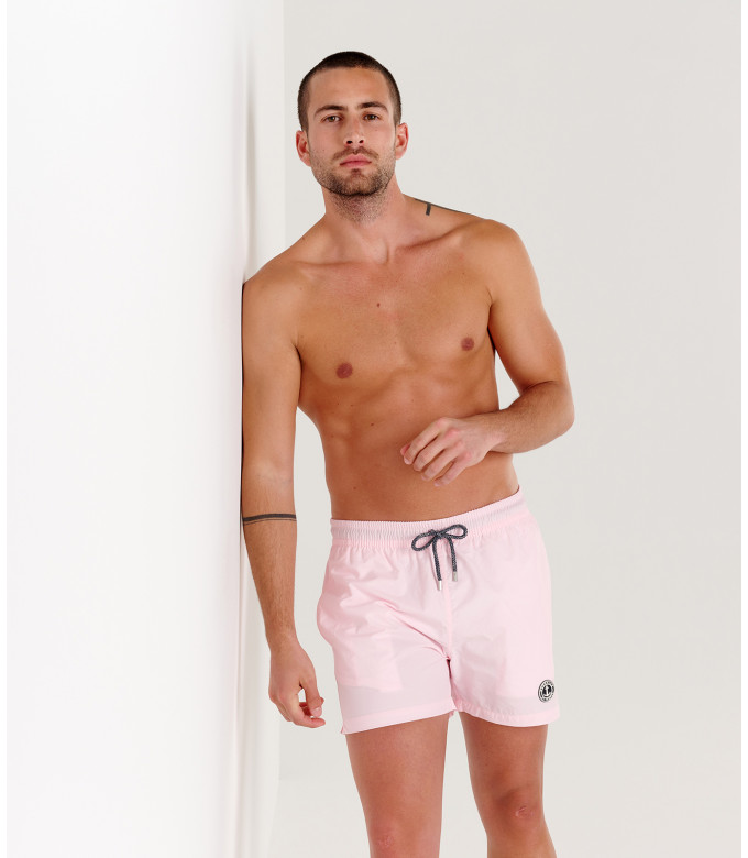 SOFT - Plain color slim fit swimshorts, pink