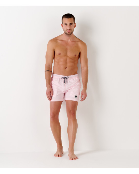 SOFT - Plain color slim fit swimshorts, pink