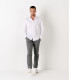 STUART - Thin cotton shirt, white 