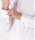 STUART - Thin cotton shirt, white 