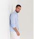 STUART - Thin jersey cotton shirt, light blue