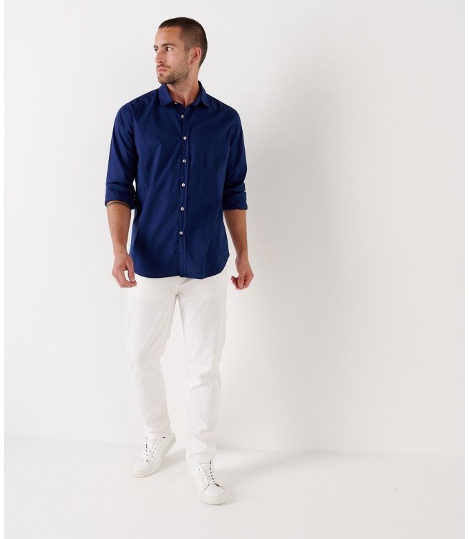 VARDY - Casual cotton voile shirt navy blue