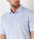 WESTON -  Cotton sky blue  polo shirt