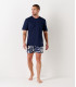 WILL - Marine slim-fit cotton jersey shirt