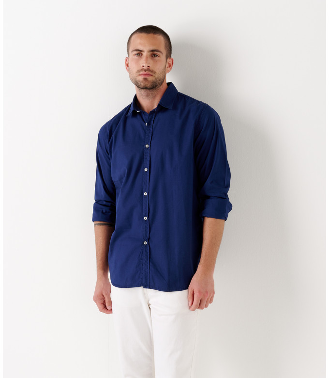 VARDY - Casual cotton voile shirt navy blue