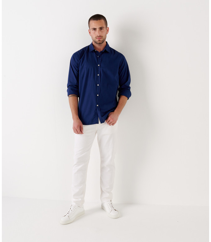 VARDY - Casual cotton voile shirt navy blue