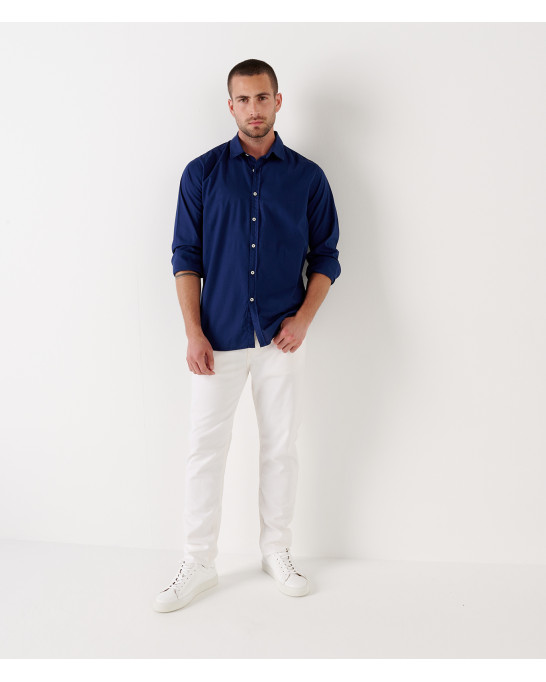 VARDY - Casual cotton voile shirt navy blue