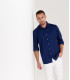 VARDY - Casual cotton voile shirt navy blue