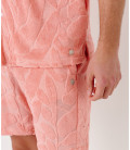 DAN - Jacquard terry cloth coral shorts
