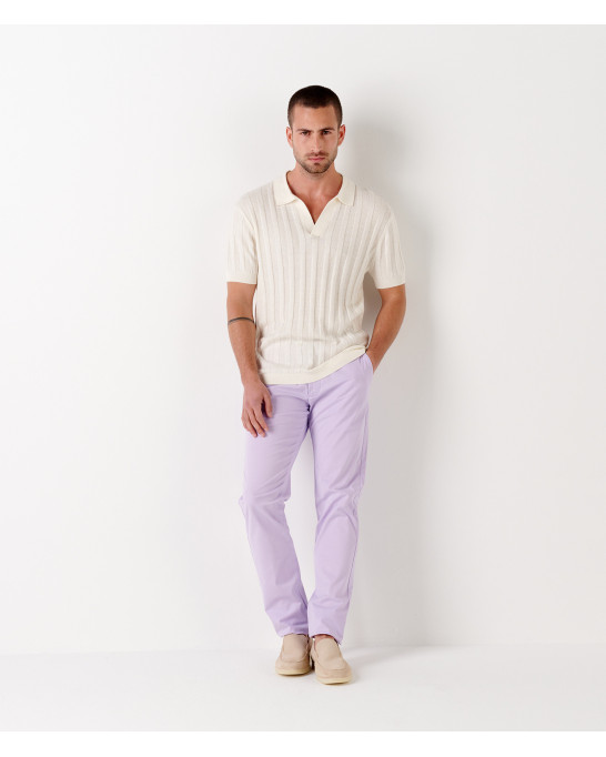 FLASH - Pantalon chino lilas