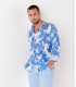 COLORADO - Casual sky linen bermuda