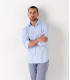 VARDY - Casual cotton-voile shirt, light blue 
