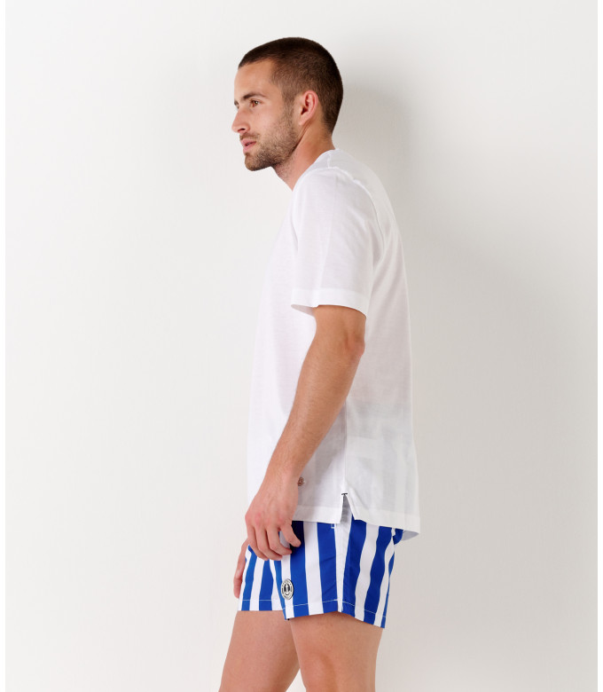 WILL - White slim-fit cotton jersey shirt
