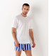 WILL - White slim-fit cotton jersey shirt