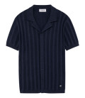 DAYA - Chemise en maille fantaisie marine