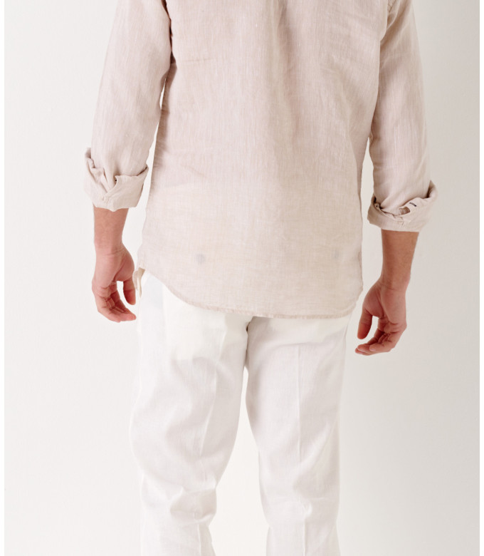 GORDON - White linen chino pant