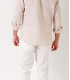 GORDON - White linen chino pant